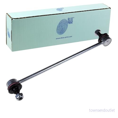 BLUE PRINT ADK88508 Biellette de barre stabilisatrice Essieu avant gauche, droit 297 M10 x 1,25 avec écrou autobloquant Acier argent 5050063885088