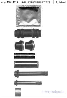 Styrlagersats, bromsok QUICK BRAKE 113 1411X 5706021093452