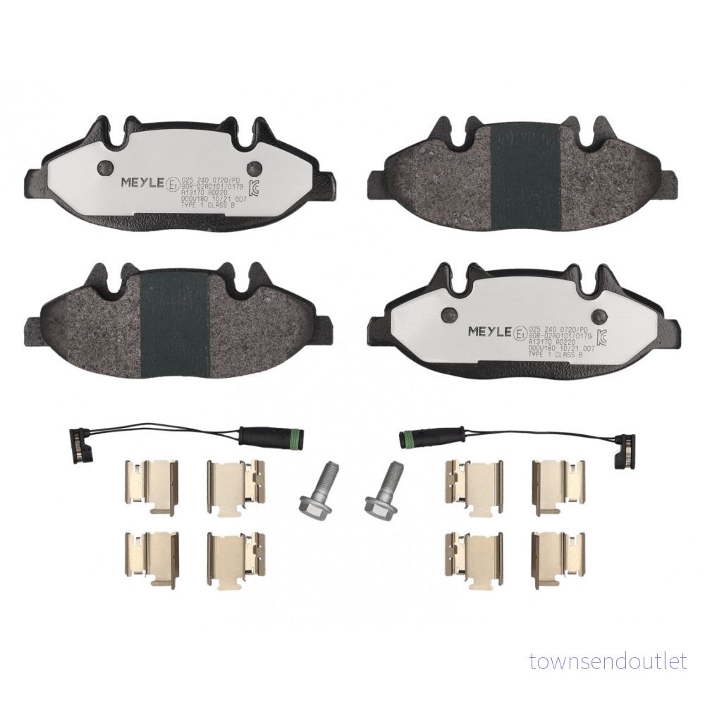 MEYLE 025 240 0720/PD Jeu de plaquettes frein MERCEDES BENZ: Vito Mixto, Viano, Bus 4040074145104