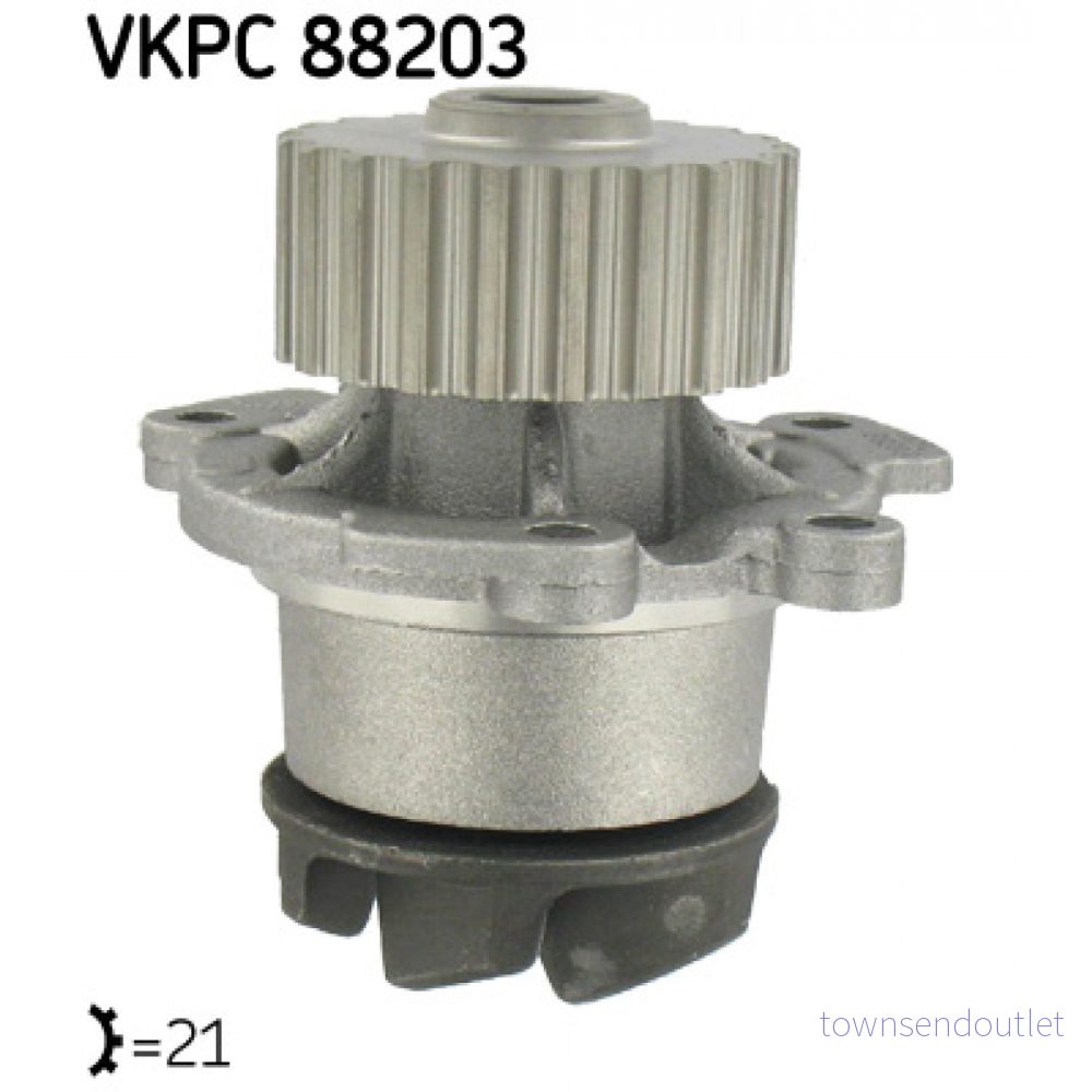 SKF VKPC 88203 Pompe à eau 21 avec joints Fonte pour transmission par courroie de distribution