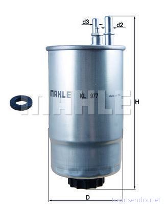 Knecht KL 977D Bränslefilter 4009026956595