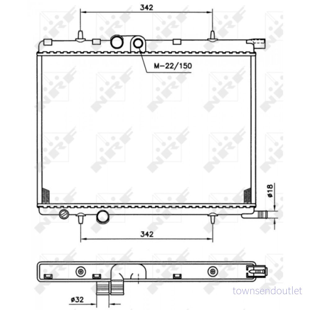 Kylare, motorkylning NRF 519524 8718042047991