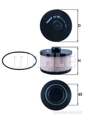 Knecht Bränslefilter KX 199D 4009026729137