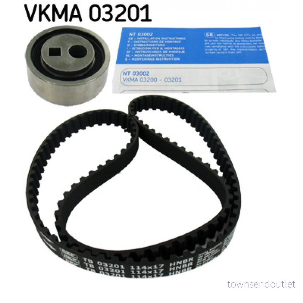SKF VKMA 03201 Kit de distribution 114 avec une denture arrondie PEUGEOT: 205 II 3/5 portes, 306 406 Berline, CITROËN: XM I 5 portes 7316577658982