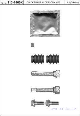 Metzger 113-1460X Styrhylsa och Bromsok Reparationssats 5706021133448