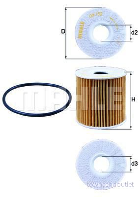 Oljefilter Knecht OX 192D 4009026509838
