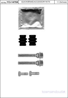 Styrlagersats, bromsok QUICK BRAKE 113 1479X 5706021142730