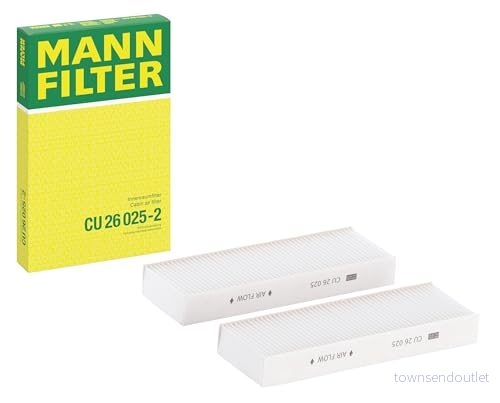 MANN-FILTER CU 26 025-2 Kupéfilter - Kabinluftfilter - 2-pack 4011558340575