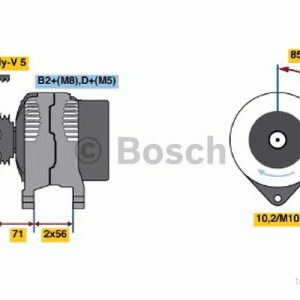 BOSCH 0 986 046 140 Alternateur 14V 120A OPEL: Astra H 3/5 portes, Zafira B, Meriva A, FIAT: Stilo Croma II Break, Multi Wagon 3165143619339 BOSCH 0 986 046 140 Alternateur 14V 120A OPEL: Astra H 3/5 portes, Zafira B, Meriva A, FIAT: Stilo Croma II Break, Multi Wagon 3165143619339