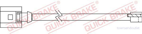 Varningssensor, bromsbeläggslitage QUICK BRAKE WS 0363 A