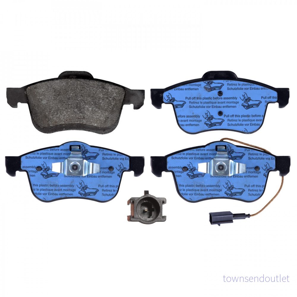 BLUE PRINT ADL144215 Jeu de plaquettes frein Essieu avant contact signal d'usure inclus avec clip piston FIAT: Doblo II Van / Break 5050063062977