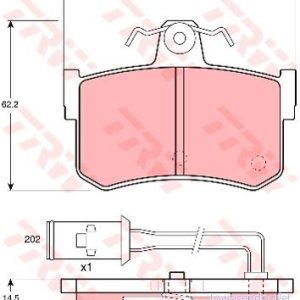 TRW GDB486 Jeu de plaquettes frein contact signal d’usure inclus avec vis d’étrier accessoires ROVER: 800 Berline, HONDA: LEGEND 1 3322936404866 TRW GDB486 Jeu de plaquettes frein contact signal d’usure inclus avec vis d’étrier accessoires ROVER: 800 Berline, HONDA: LEGEND 1 3322936404866