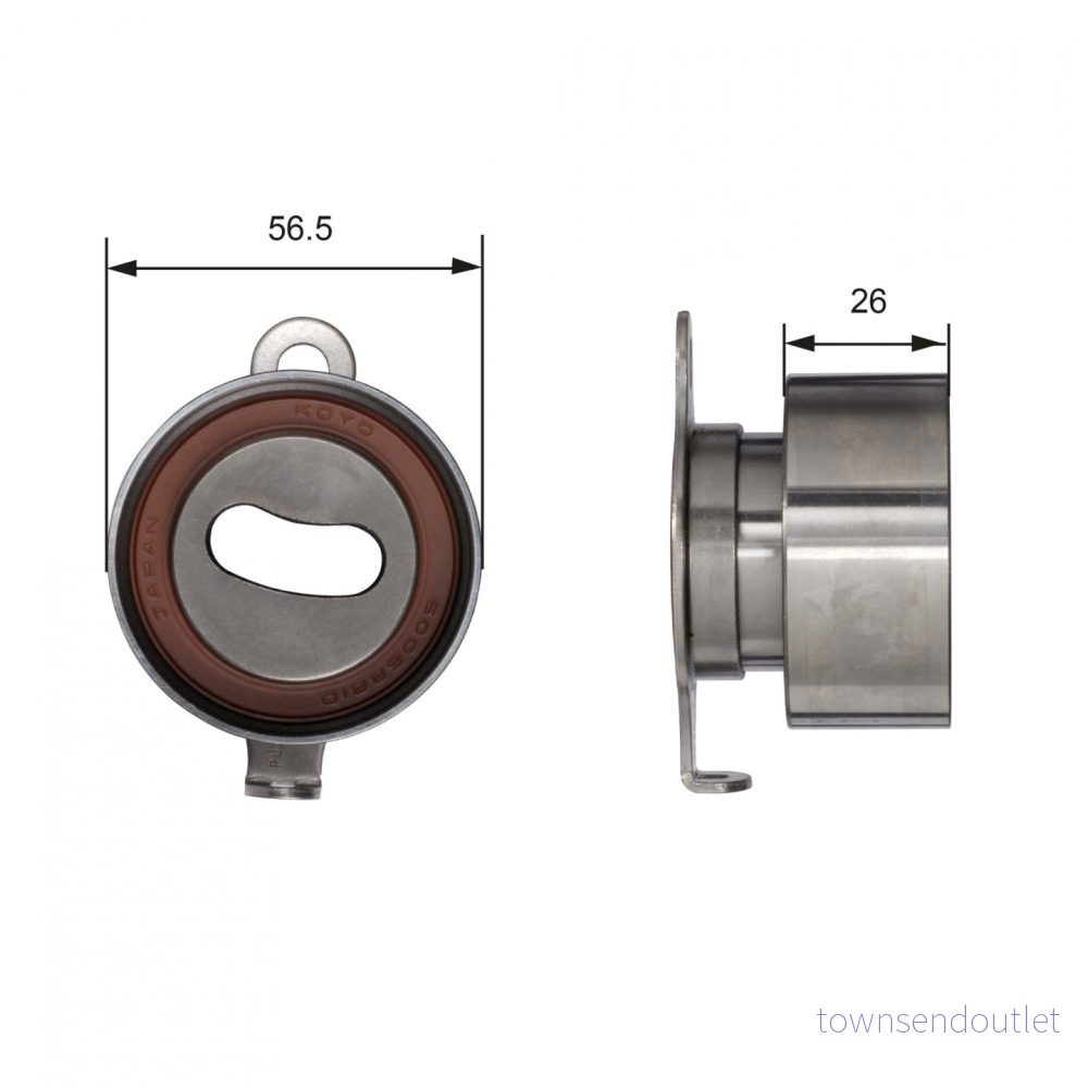 Spännrulle, tandrem Gates T41011 5414465942815