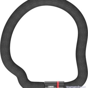 ABUS kedjelås Goose Lock Böjbart, skrammelfritt cykellås av härdat stål 6 mm tjockt 110 cm långt Med nyckel säkerhetsnivå 7 Svart 4003318955471