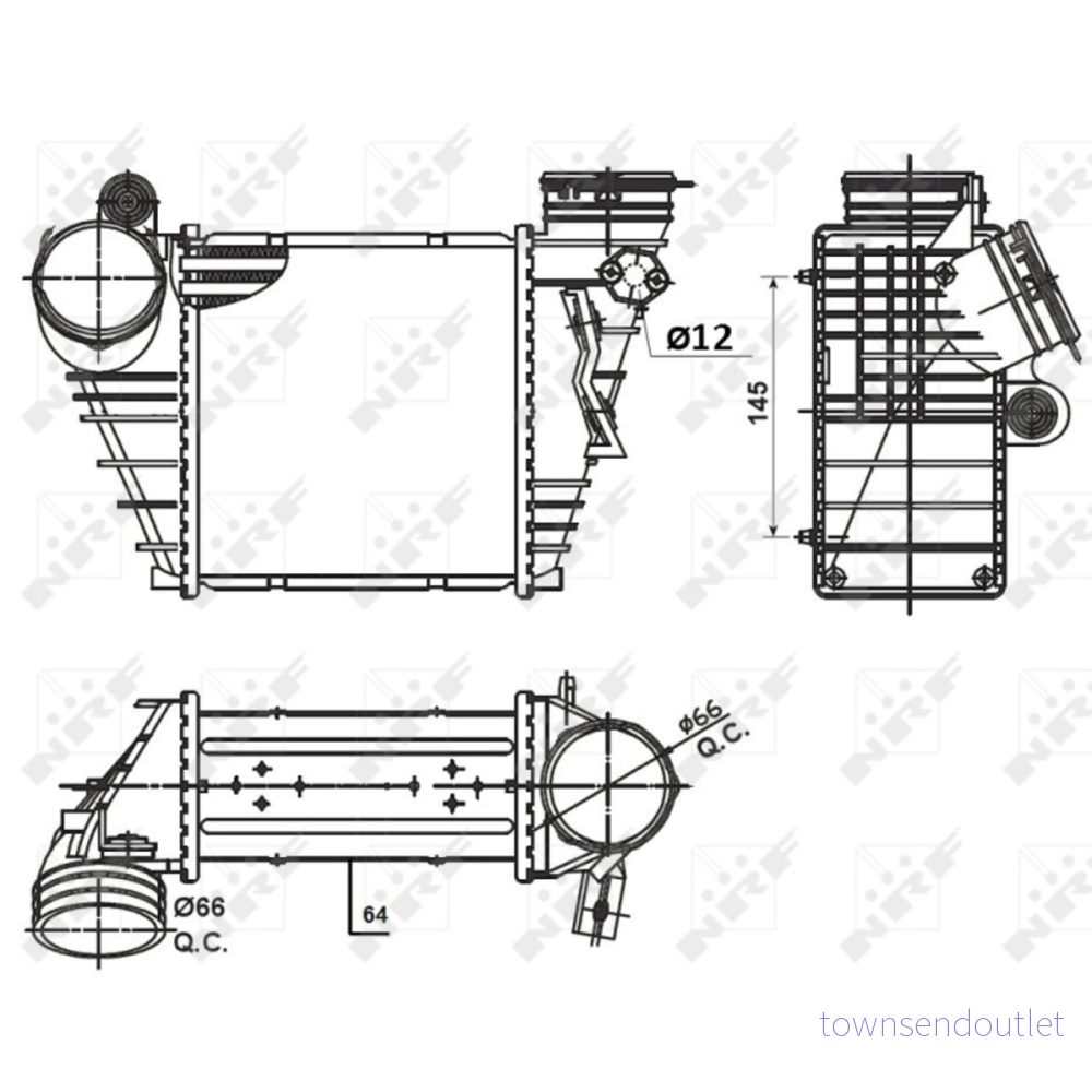 Laddluftkylare NRF 30936 8718042183910