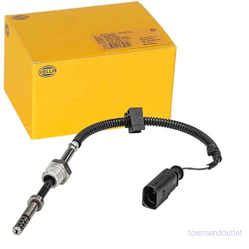 HELLA 6PT 358 181 311 Palpeur, température des gaz avec clips de fixation sur le câble AUDI: Q5, A4 B8 Avant, A5 Coupe 4082300807325