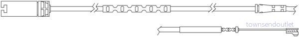 Varningssensor, bromsbeläggslitage QUICK BRAKE WS 0307 A 5706021133837