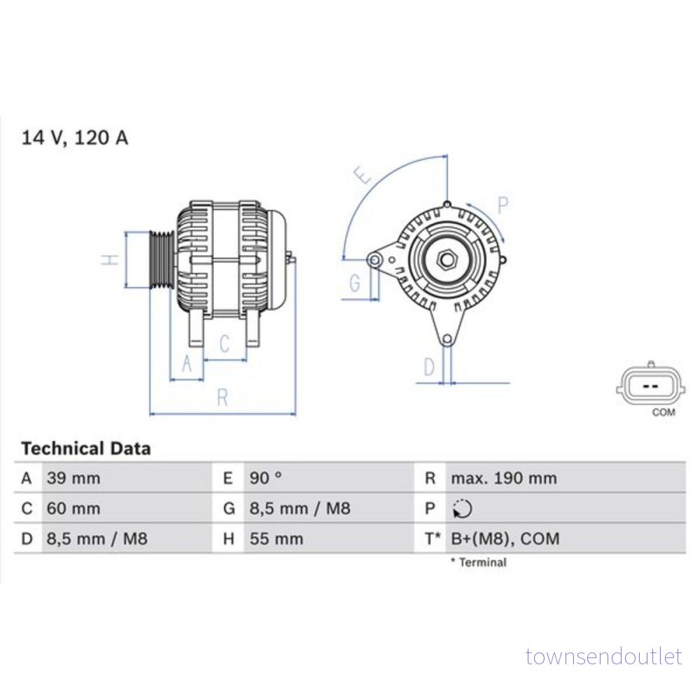 Generator Bosch 0 986 049 030 4047024344242