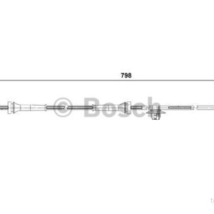 Bosch ABS-givare 0 265 007 687 TOYOTA Aygo, Citroën C1, Peugeot 107 3165143603697 Bosch ABS-givare 0 265 007 687 TOYOTA Aygo, Citroën C1, Peugeot 107 3165143603697